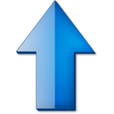 Fleche haut bleue icon